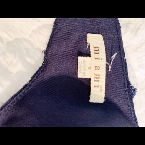 Francesca's dress scalloped blue open back size Small - Picture 9 of 10